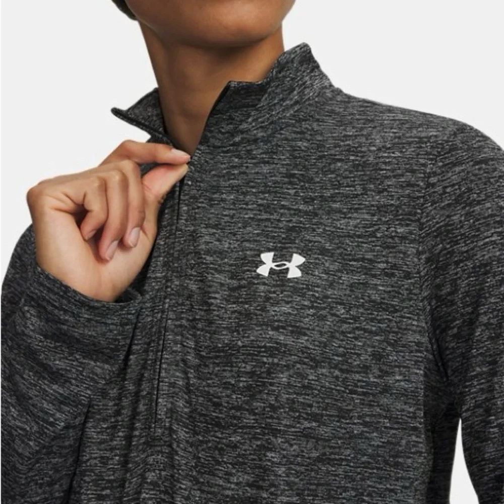 Under Armour ($65) Women's Charcoal Long Sleeve Tee - Picture 3 of 12